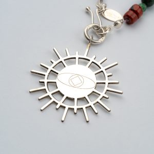 Jade & Moss Agate with Sun Mandala